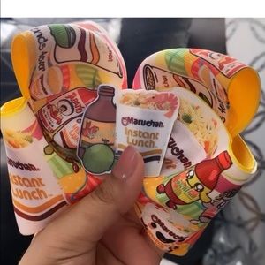 Moño doble boutique inspirado en la sopa maruchan